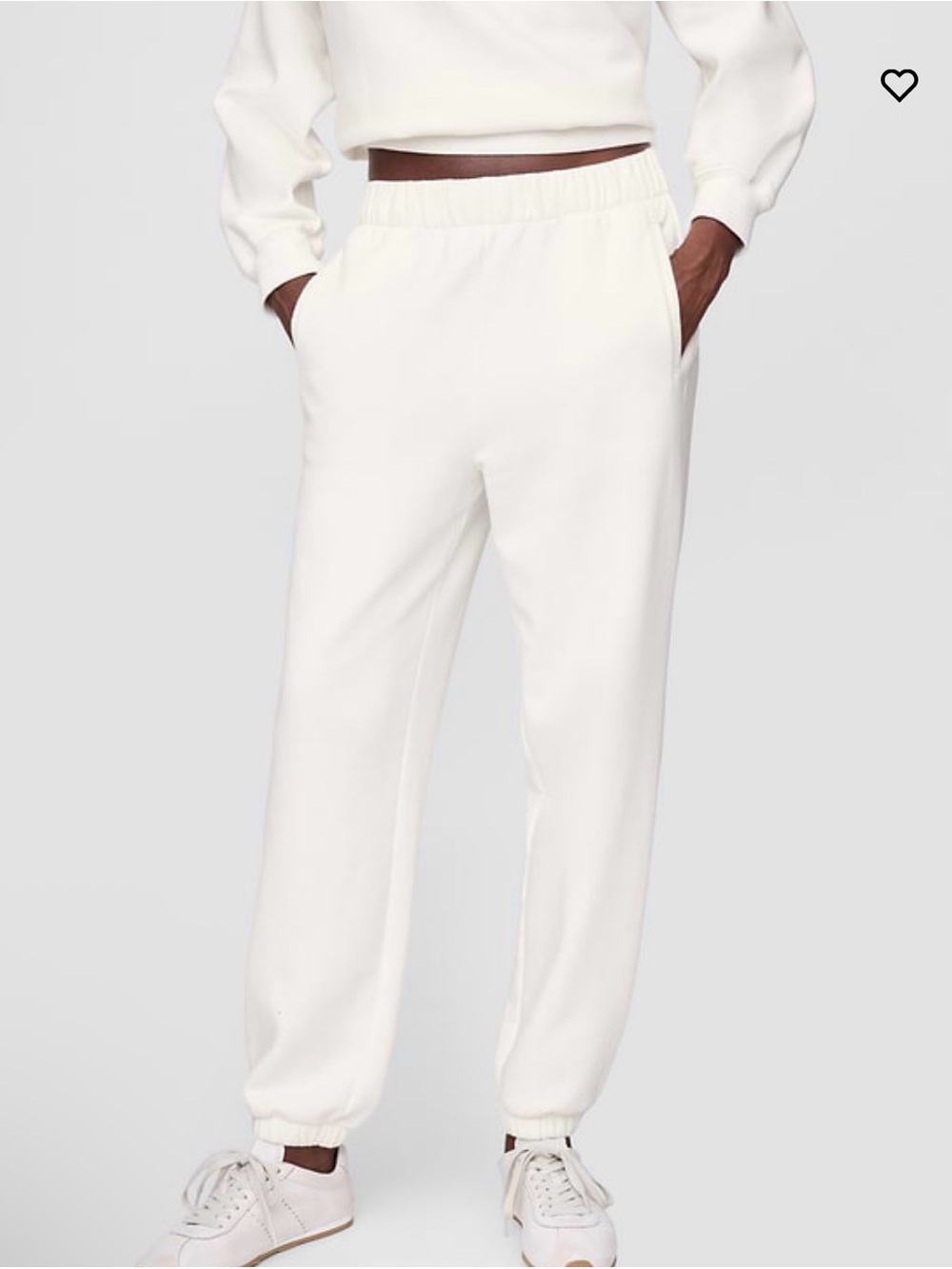 Gap High Rise VintageSoft Relaxed Joggers Small color: new off white